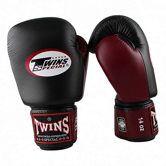 Twins Special Boxhandschuhe BGVL 3, schwarz-rot
