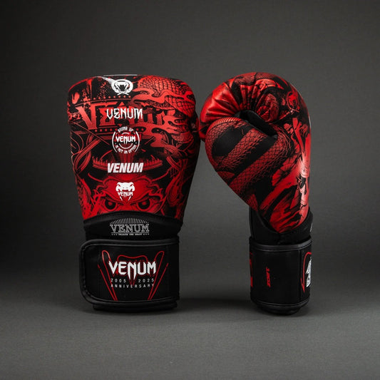 Venum Boxhandschuhe 20th Anniversary, schwarz-rot