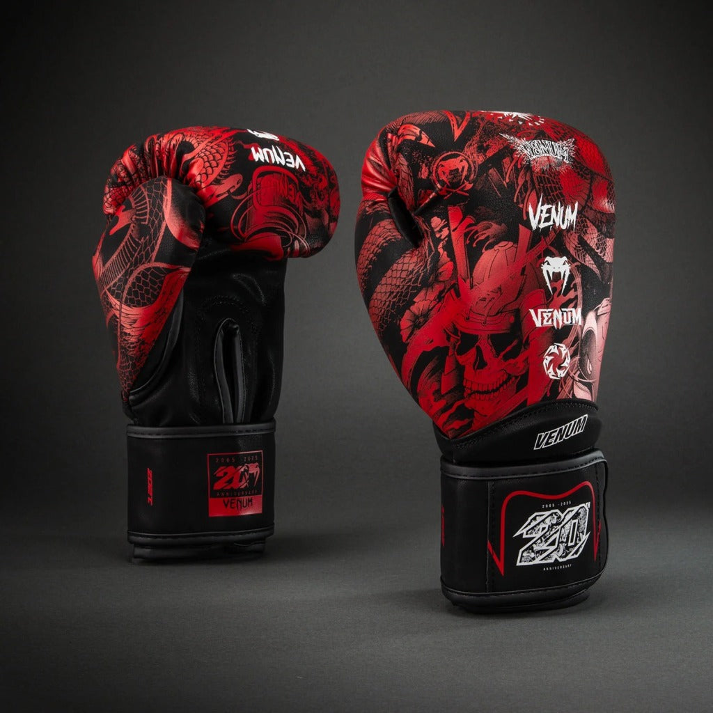 Venum Boxhandschuhe 20th Anniversary, schwarz-rot