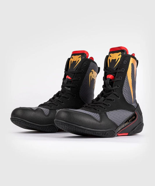 Venum Boxschuhe Elite, grau-schwarz