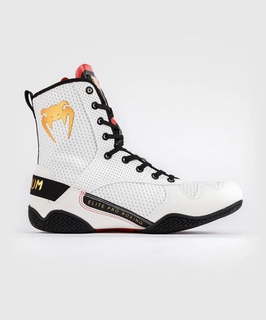Venum Boxschuhe Elite, weiss-schwarz