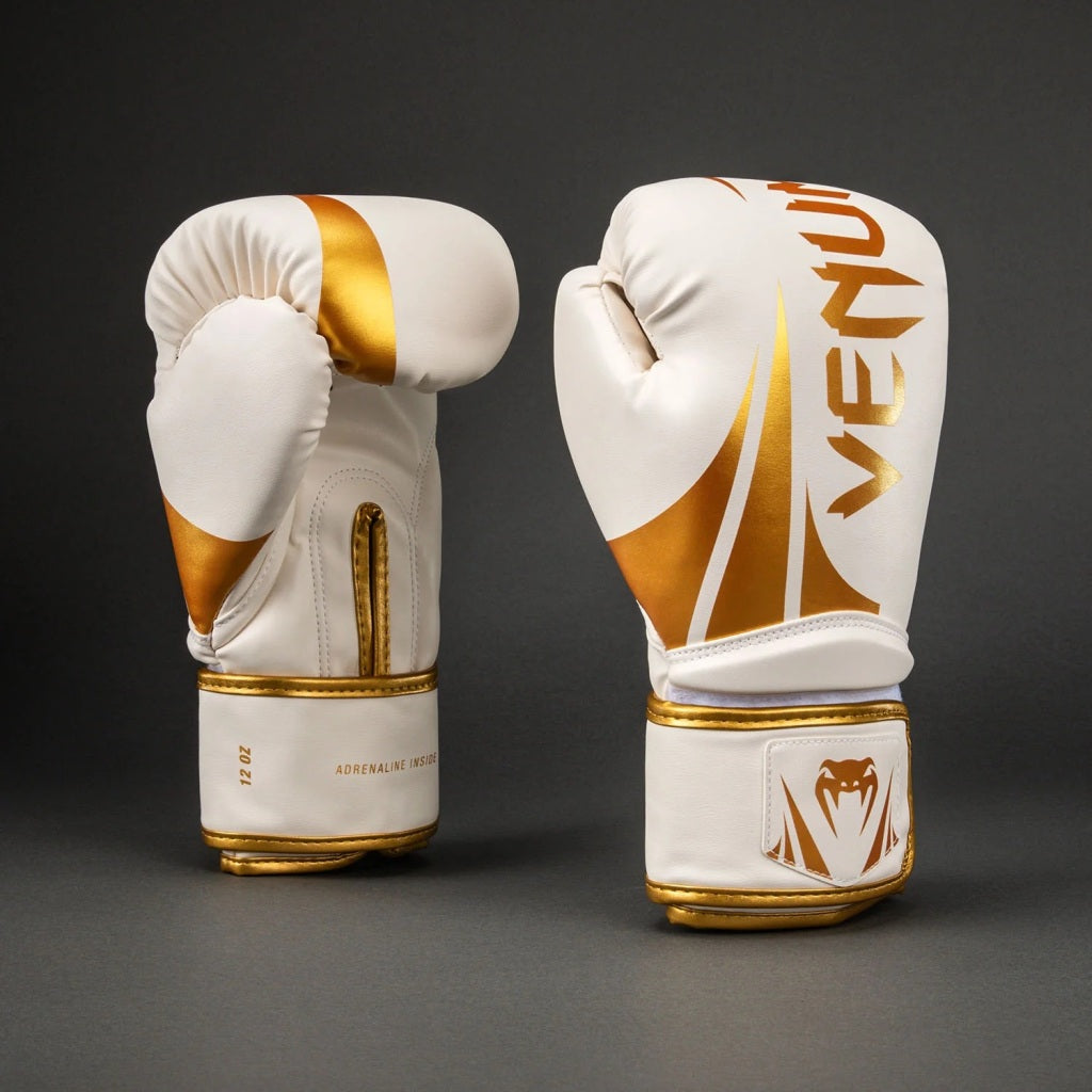 Venum Boxhandschuhe Challenger 2.5, weiss-gold