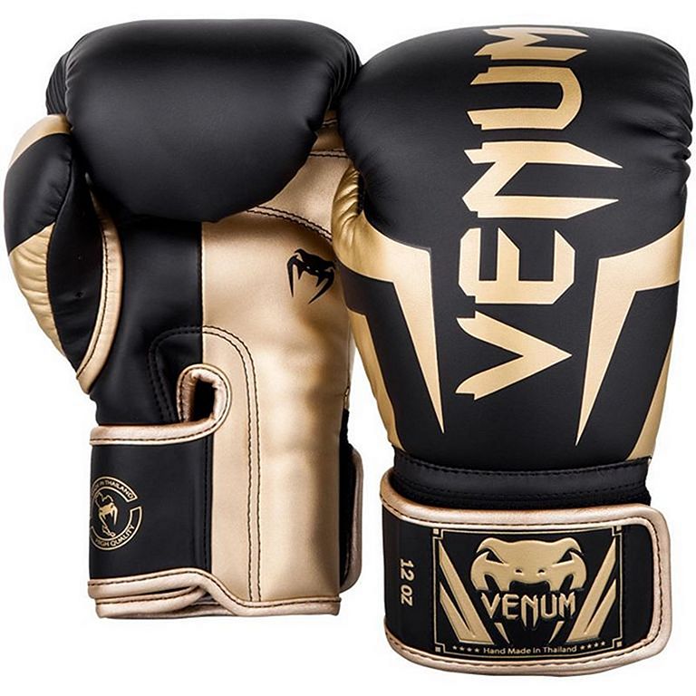 Venum Boxhandschuhe Elite, schwarz-gold