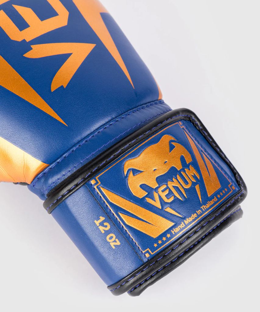Venum Boxhandschuhe Elite, blau-gold