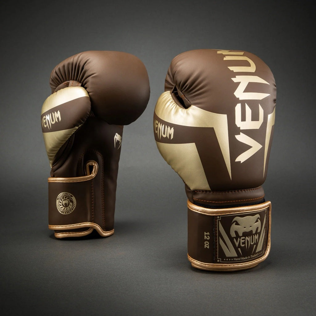 Venum Boxhandschuhe Elite, braun-gold