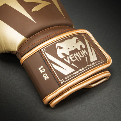 Venum Boxhandschuhe Elite, braun-gold