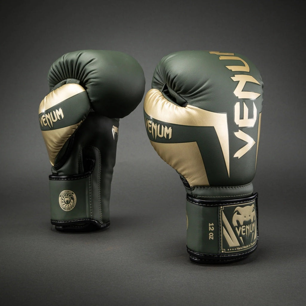 Venum Boxhandschuhe Elite, gruen-gold