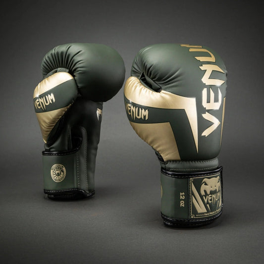 Venum Boxhandschuhe Elite, gruen-gold