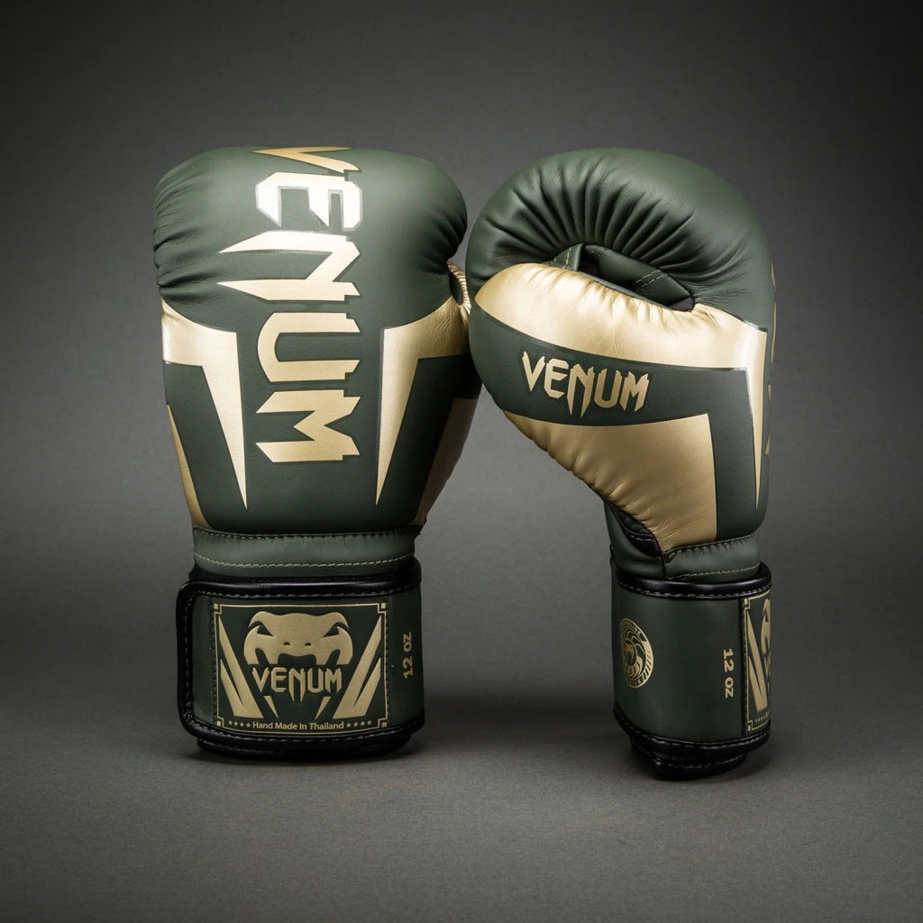 Venum Boxhandschuhe Elite, gruen-gold