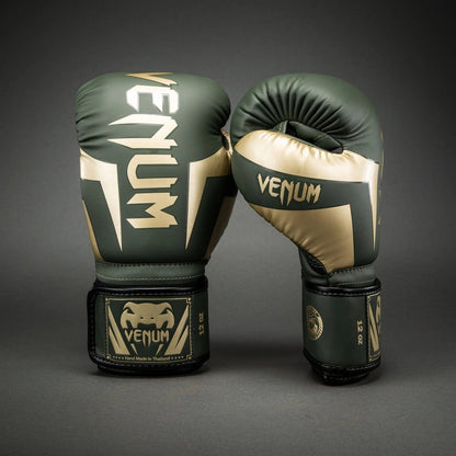 Venum Boxhandschuhe Elite, gruen-gold
