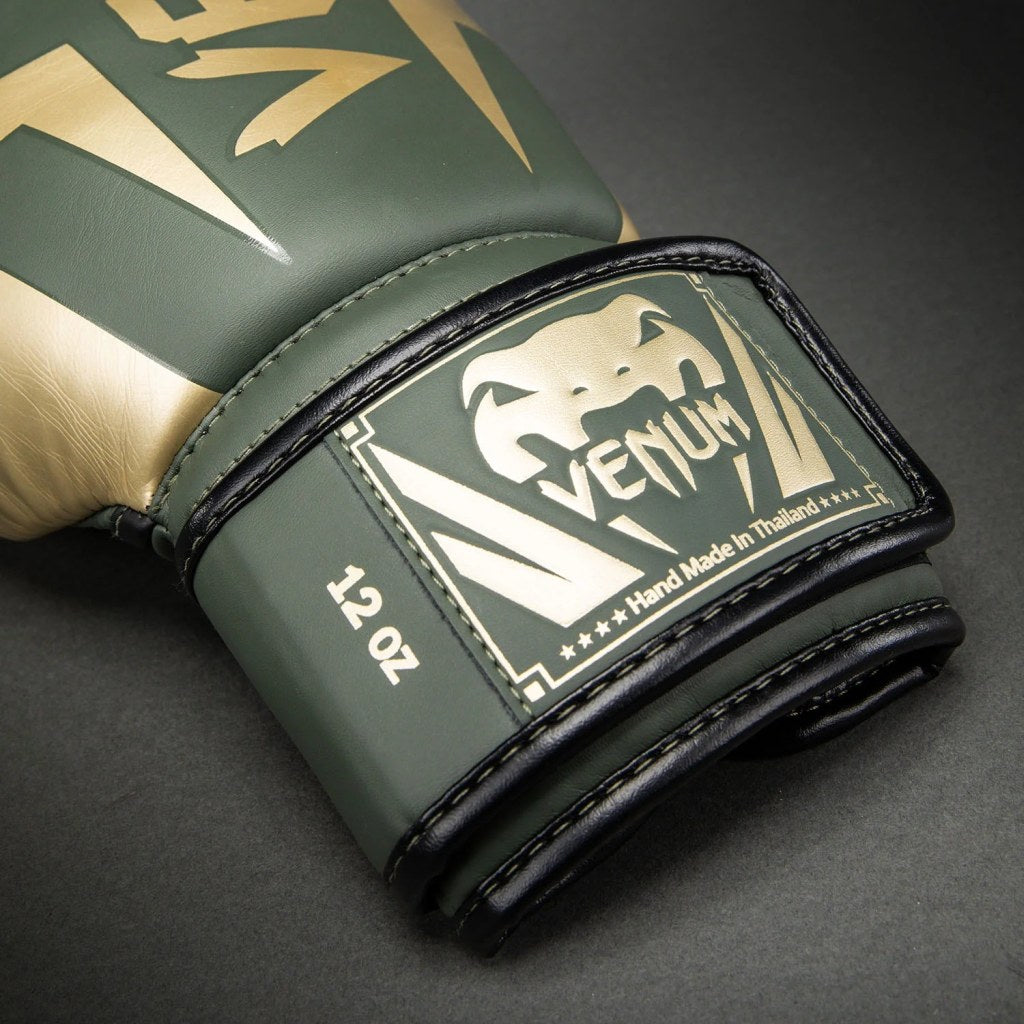 Venum Boxhandschuhe Elite, gruen-gold