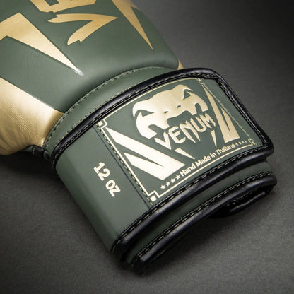 Venum Boxhandschuhe Elite, gruen-gold