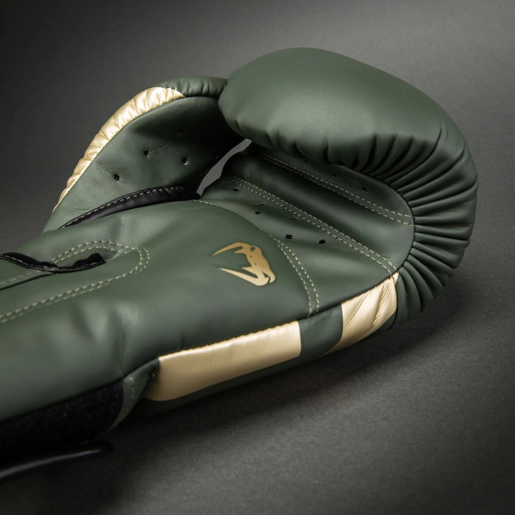 Venum Boxhandschuhe Elite, gruen-gold