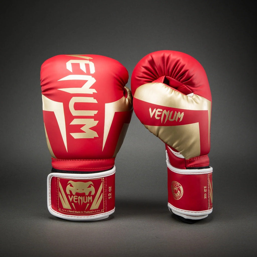 Venum Boxhandschuhe Elite, rot-gold