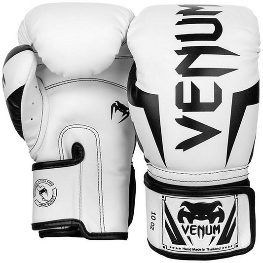 Venum Boxhandschuhe Elite, weiss-schwarz