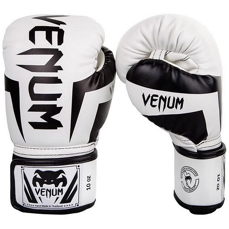 Venum Boxhandschuhe Elite, weiss-schwarz