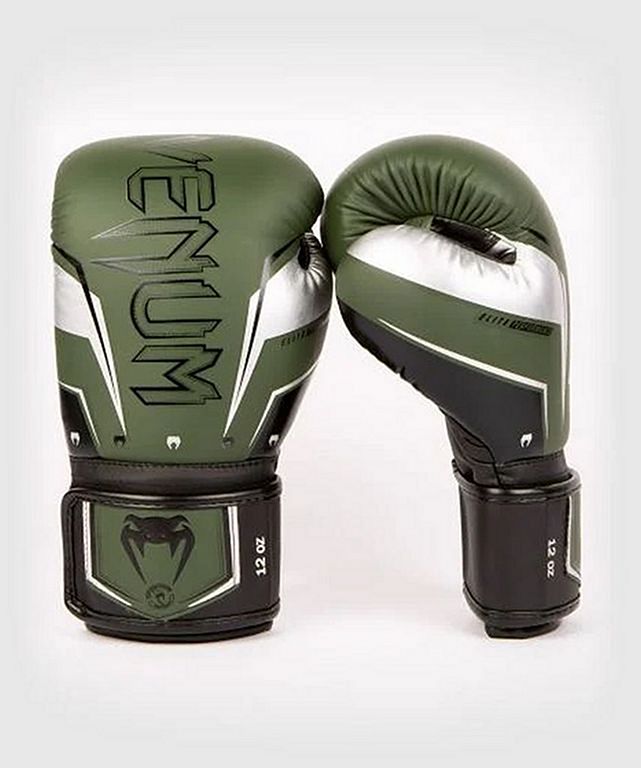 Venum Boxhandschuhe Elite Evo, gruen-silber