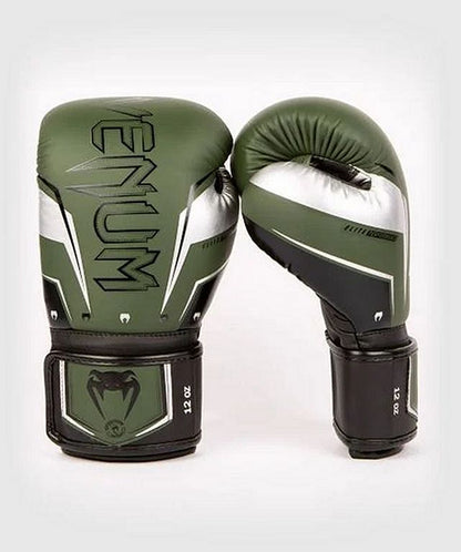 Venum Boxhandschuhe Elite Evo, gruen-silber