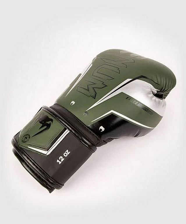 Venum Boxhandschuhe Elite Evo, gruen-silber