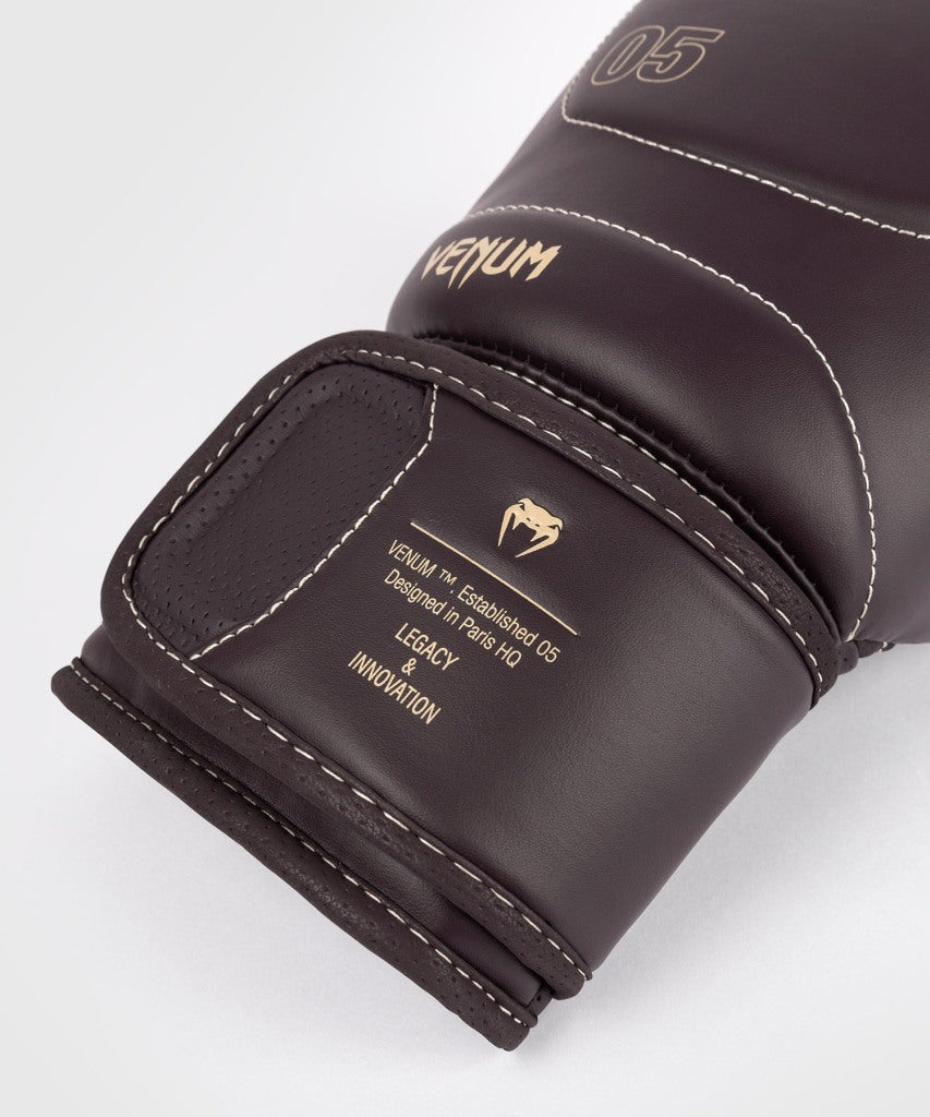 Venum Boxhandschuhe Impact Evo Dark, braun-gold