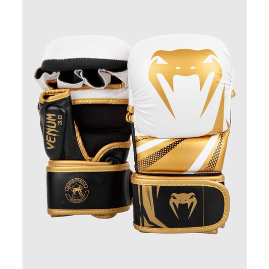 Venum MMA Sparring Handschuhe Challenger 3.0, weiss-gold
