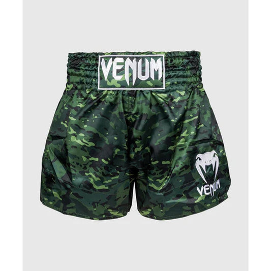 Venum Muay Thai Shorts Classic, camo-grun