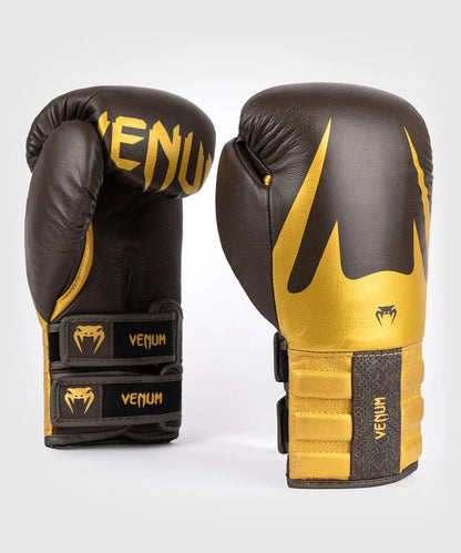 Venum Boxhandschuhe Reverso, braun-gold