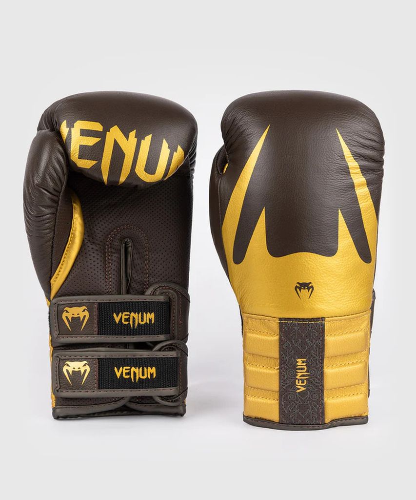 Venum Boxhandschuhe Reverso, braun-gold