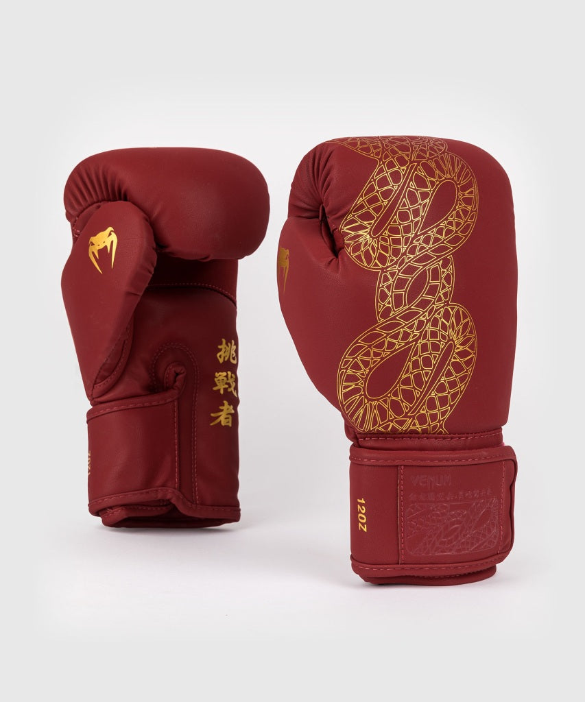 Venum Boxhandschuhe Serpenti, rot-gold