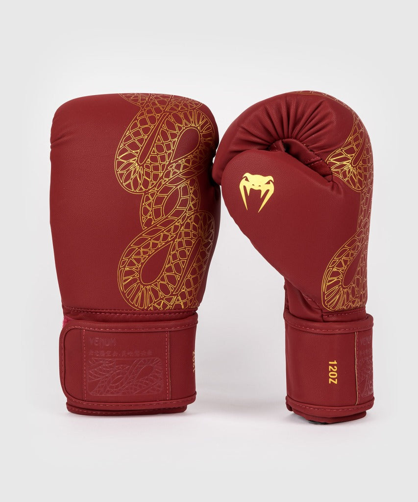 Venum Boxhandschuhe Serpenti, rot-gold