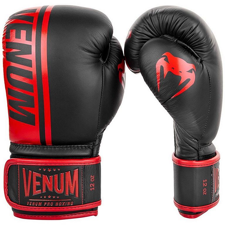 Venum Boxhandschuhe Shield Pro Velcro, schwarz-rot
