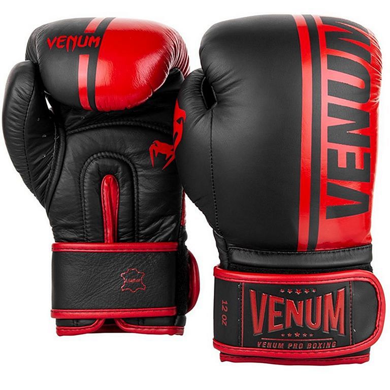 Venum Boxhandschuhe Shield Pro Velcro, schwarz-rot