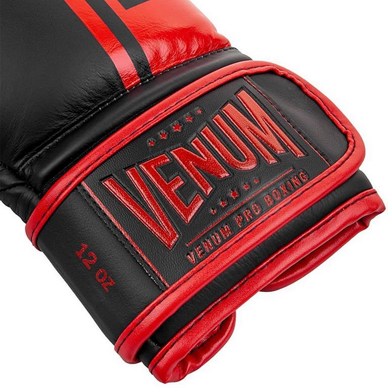 Venum Boxhandschuhe Shield Pro Velcro, schwarz-rot
