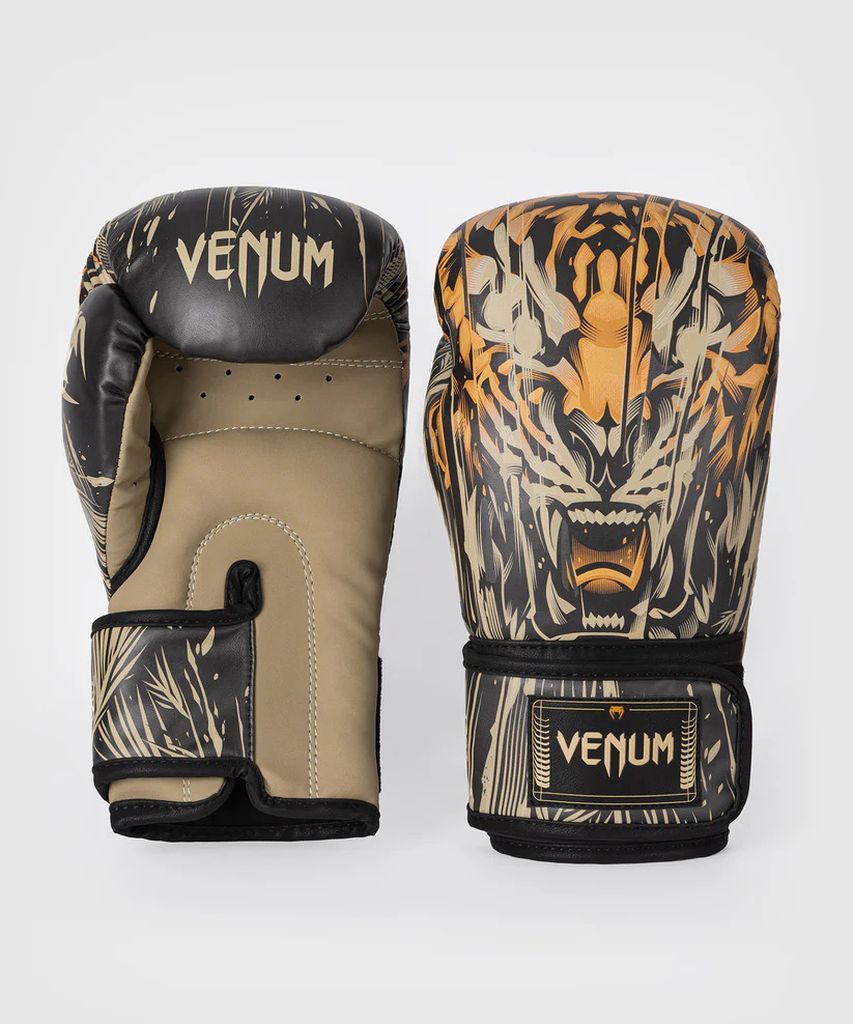 Venum Boxhandschuhe Tiger, schwarz