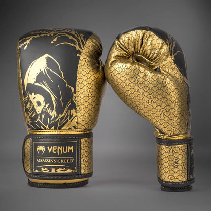 Venum Boxhandschuhe X Assassins Creed Shadows, schwarz-gold