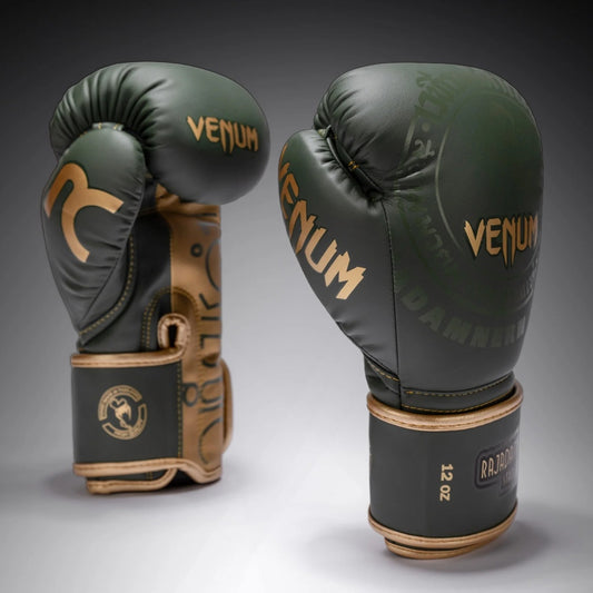 Venum Boxhandschuhe X Rajadamnern, gruen-gold