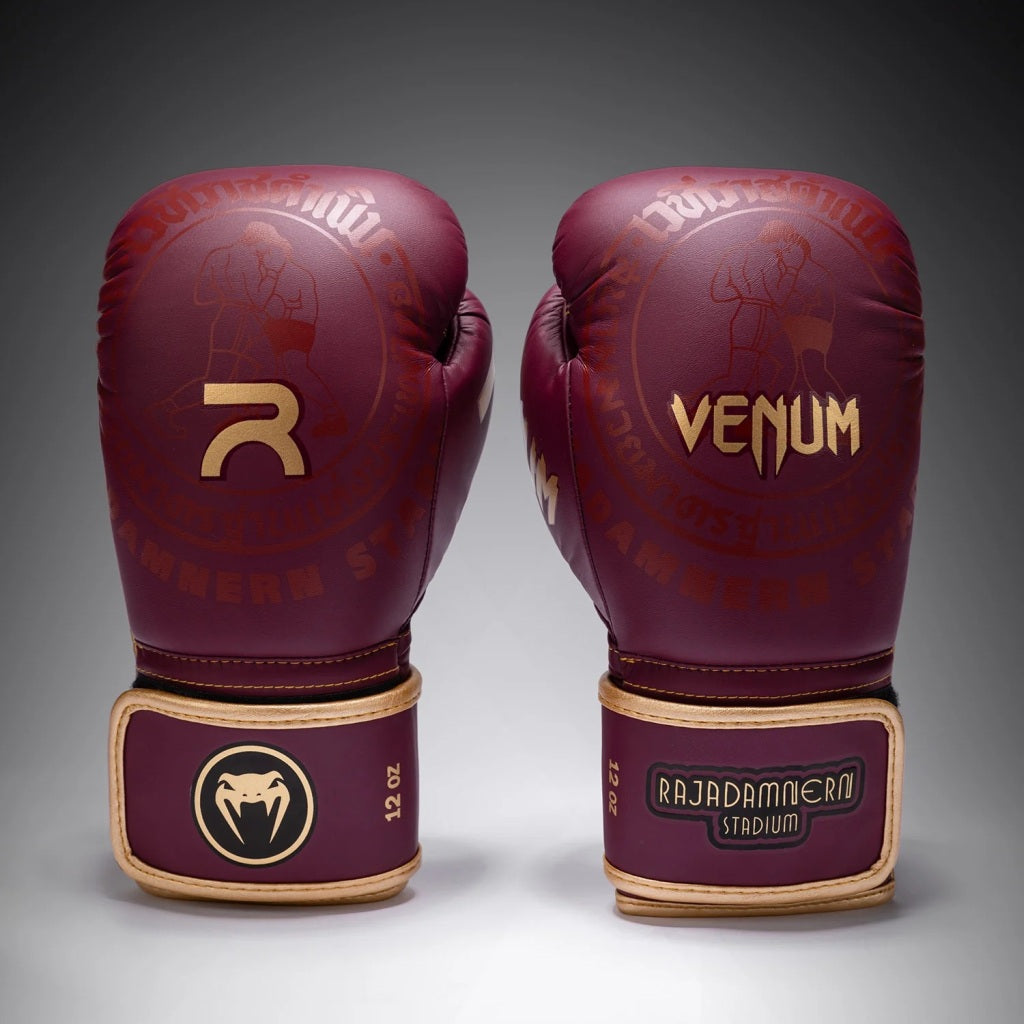 Venum Boxhandschuhe X Rajadamnern, rot-gold